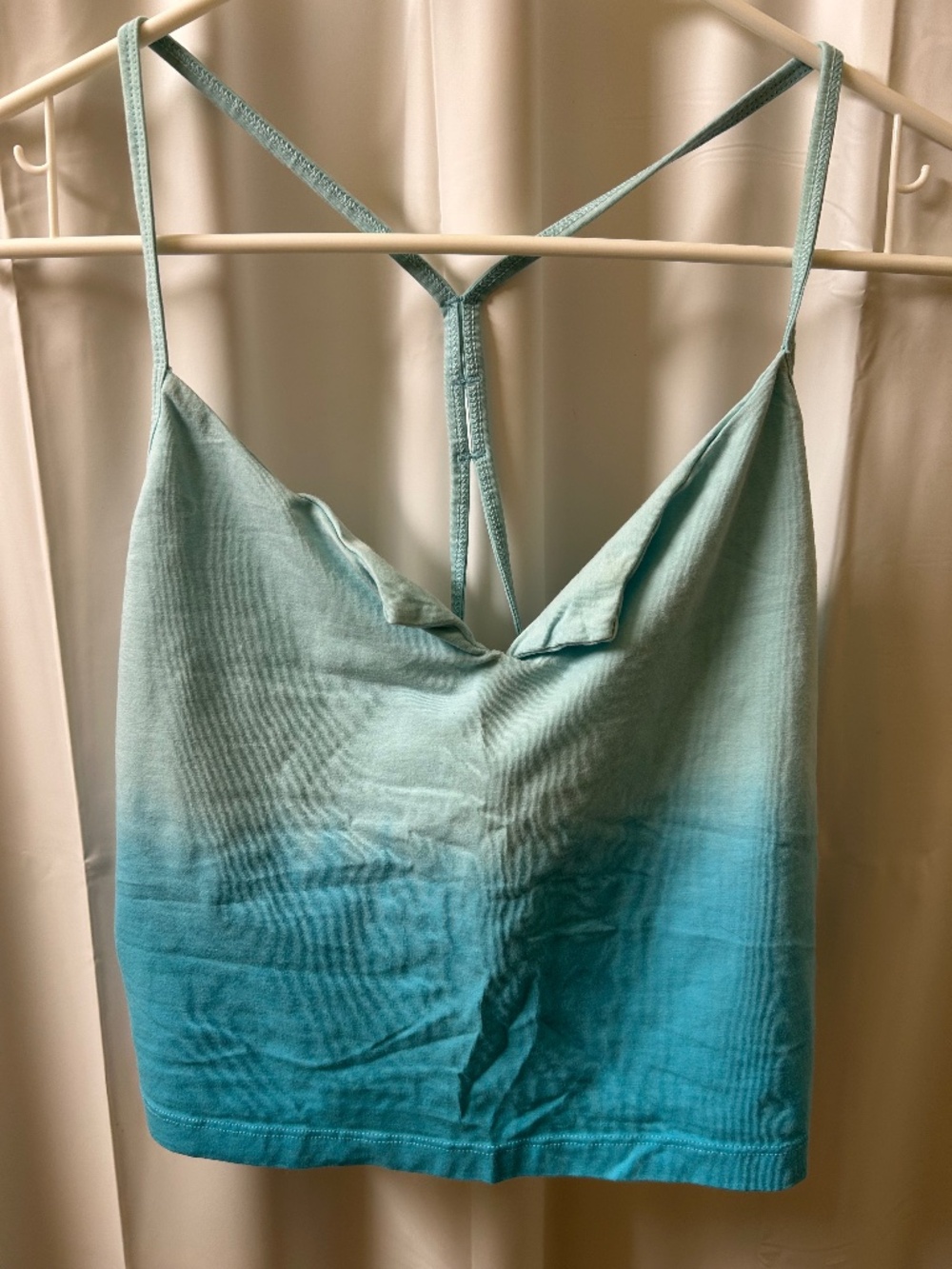 PINK Victorias Secret Blue Ombré Racerback Tank Top